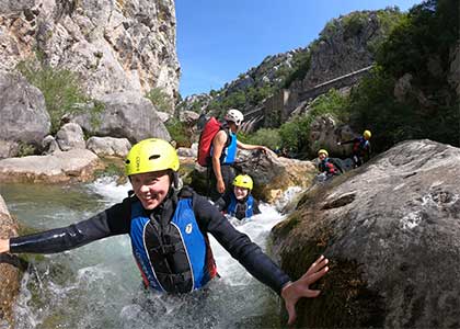 Canyoning on river Cetina