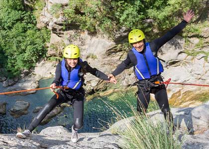 Extreme canyoning